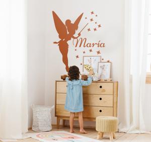 Muursticker tinkerbell gepersonaliseerd