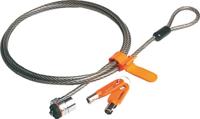 Kensington 64020 MicroSaver-Laptopslot Met Sleutel, Koolstofstaal En Snijbestendige Kabel, Vergrendelingsmechanisme Met T-Balk