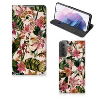 Samsung Galaxy S21 Plus Smart Cover Flowers - thumbnail