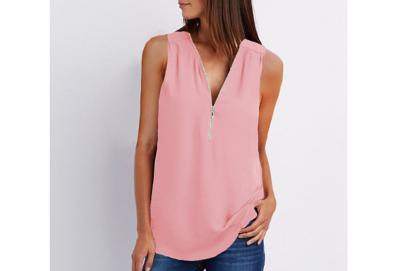 Zipper tanktop met korting - SALE