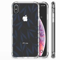 Apple iPhone Xs Max Case Leaves Blue - thumbnail