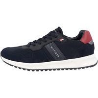 Tommy Hilfiger Heren Moderne Corporate Mix Runner Sportschoenen Atletisch, Rwb, 40 EU