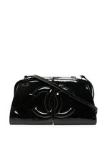 CHANEL Pre-Owned sac porté épaule à logo Split Frame - Noir