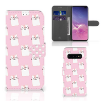 Samsung Galaxy S10 Plus Telefoonhoesje met Pasjes Sleeping Cats - thumbnail