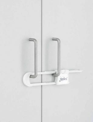 Jippie's dubbeldeurslot extra veilig 10 x 4 cm wit Jippie's dubbeldeurslot extra veilig 10 x 4 cm wit