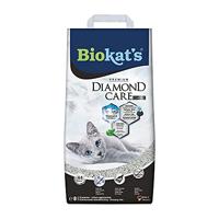 Biokat's Diamond Care Classic zonder geur - Fijne kattenbakvulling met actieve kool en aloë vera - 1 zak (1 x 8 L)