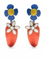 Saint Laurent boucles d'oreilles à fermoir clip - Rouge - thumbnail