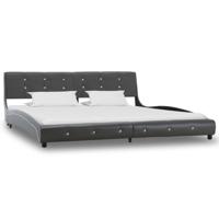 vidaXL Bedframe kunstleer grijs 180x200 cm