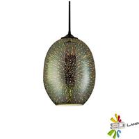 LED Hanglamp 3D - Quanta - Ovaal - Chroom Glas - E27
