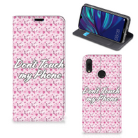 Huawei Y7 hoesje Y7 Pro (2019) Design Case Flowers Pink DTMP - thumbnail