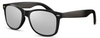CWI zonnebril unisex wayfarer zwart/zilver (CWI2491)