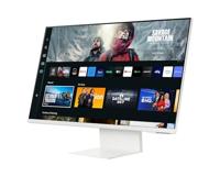SAMSUNG Smart Monitor M8 Wit – 32 inch – VA-paneel, UHD 4K (3840 x 2160), 60 Hz, 4 ms, in hoogte verstelbaar, kantelbaar, draaibaar, 2 x HDMI (2.0), USB-C (65 W), 2 x USB-A, Smart TV, Gaming Hub