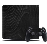 PS4 sticker Ps4 zwart hout