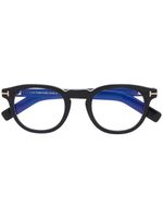 TOM FORD Eyewear lunettes de vue à monture ronde - Noir