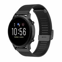 By Qubix - Compatible met Xiaomi Redmi Watch 5 Active/Redmi Watch 5 Lite - Milanese bandje met klemsluiting - Zwart - Compatible Xiaomi bandje