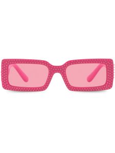 Dolce & Gabbana Eyewear lunettes de soleil à monture rectangulaire - Rose