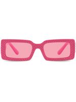 Dolce & Gabbana Eyewear lunettes de soleil à monture rectangulaire - Rose