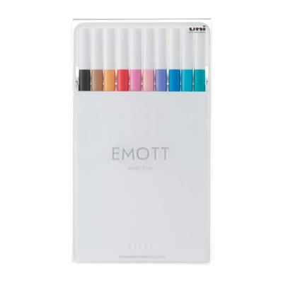 Uni - Emott Fineliner - 10 Assorted, No. 2