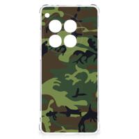 OnePlus 12 Doorzichtige Silicone Hoesje Army Dark