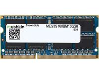 Mushkin MES3S160BM16G28 16GB DDR3 1600MHz geheugenmodule - geheugenmodule (16 GB, 1 x 16 GB, DDR3, 1600 MHz, zwart, groen)