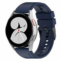 By Qubix - Siliconen gesp bandje - Donkerblauw - Compatible met Garmin Vivoactive 6 / Vivoactive 5 / Vivoactive 3 - Compatible Garmin bandje - Bandbreedte: 20mm