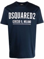 DSQUARED2 t-shirt à logo imprimé - Bleu - thumbnail