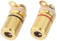 MONACOR Aansluitgarnituur HiFi-apparaten - connector draden (goud)