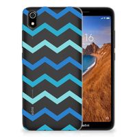 Xiaomi Redmi 7A TPU bumper Zigzag Blauw