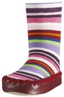 Playshoes huissloffen Ringel meisjes roze/rood 
