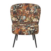 Fauteuil Frida - gebloemd - 77x69x60 cm