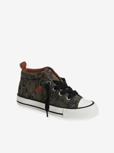 MID elastische stoffen sneakers voor jongens kaki met print