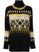 Ermanno Scervino pull en maille intarsia - Noir - thumbnail