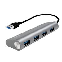LogiLink UA0307 interface hub USB 3.2 Gen 1 (3.1 Gen 1) Type-A 5000 Mbit/s Aluminium
