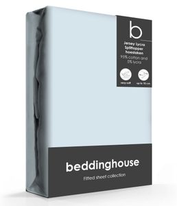 Beddinghouse Splittopper Hoeslaken Jersey-Lycra Lightblue-180 x 200/220 cm