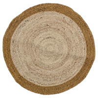 Bloomingville Vloerkleed Birk Bruin 90 x 90