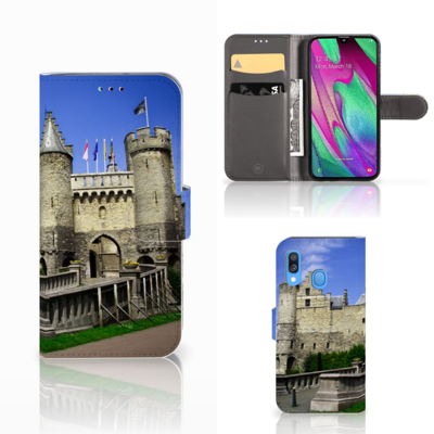 Samsung Galaxy A40 Flip Cover Kasteel Samsung Galaxy A40 Flip Cover Kasteel