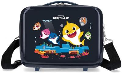 Jim Jam Bags concepts baby shark beautycase 29 cm zwart Jim Jam Bags concepts baby shark beautycase 29 cm zwart