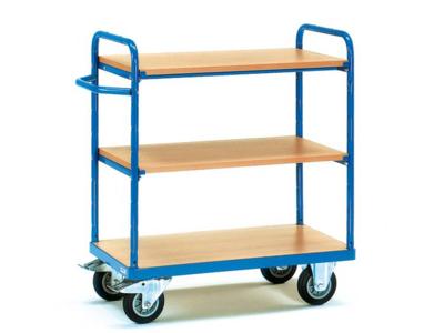 Fetra Hauptartikel 8103 Etagewagen Staal Poedercoating Laadvermogen (max.): 500 kg Stralend blauw (RAL 5007)