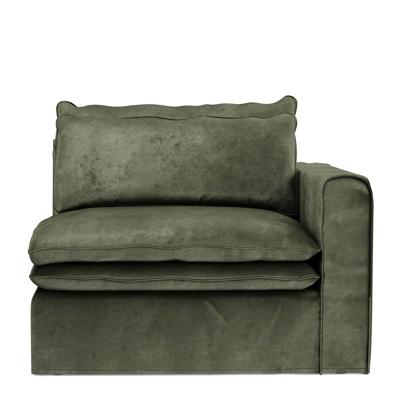 Rivièra Maison Modulaire Bank 'Continental' Corner Rechts, Velvet, kleur Ivy