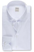 Stenströms Fitted Body Jersey shirt wit, Effen - thumbnail