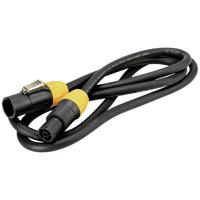 Eurolite IP T-Con XLR Verbindingskabel [1x XLR-stekker - 1x XLR-bus] 15 m Zwart/oranje