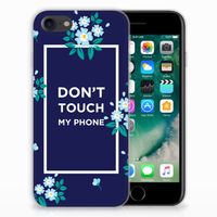 iPhone SE 2022 | SE 2020 | 8 | 7 Silicone-hoesje Flowers Blue DTMP