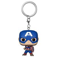 Funko POP! Sleutelhanger: Marvel NC - Captain America - Marvel Comics Novelty Sleutelhanger - Verzamelbaar Minifiguurtje - Vuller - Officiële Merchandise - Stripboeken Fans - Rugzak Decoratie