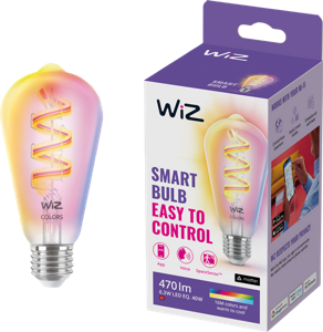 WiZ Edison Filament lamp- Gekleurd en wit licht - E27