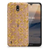 Nokia 1.3 TPU Case Gouden Bloemen