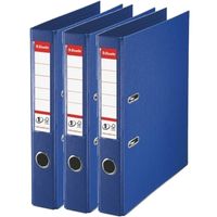 Set van 10x stuks ringband mappen/ordners blauw 50 mm A4