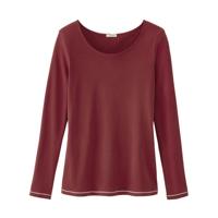 Shirt met lange mouw, baksteenrood 46