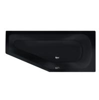 Xenz Lagoon Compact badkuip rechts 160x75x40cm ebony mat zwart