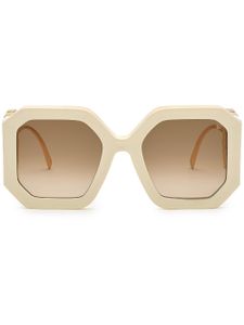 Philipp Plein lunettes de soleil Diva à monture oversize - Tons neutres