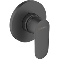 Hansgrohe Vernis afdekset douchekraan met hendel mat zwart 71649670 - thumbnail